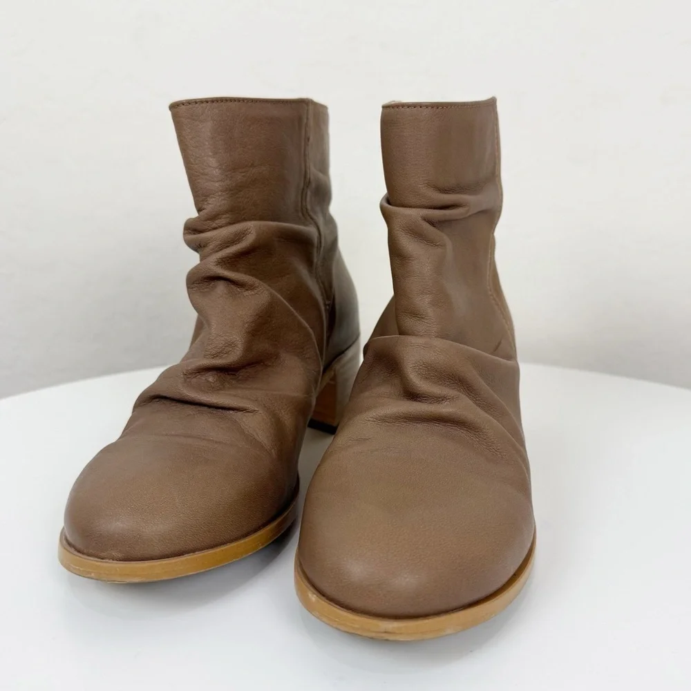 Anthropologie Maia Honey Ankle Boots